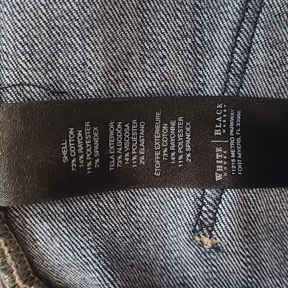White House Black Market Jeans Women's sz 6 Crop Leg Mid Waist Denim Jeans - Picture 7 of 13